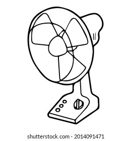 fan line vector illustration,isolated on white background,top view