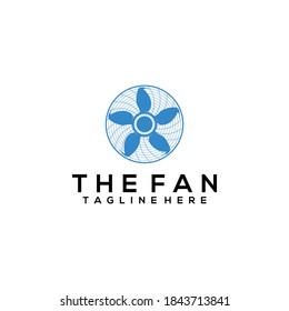 The fan logo concept vector. Fan logo template