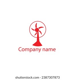 The fan logo concept vector. Fan logo template