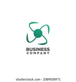 fan logo design vector, logo for electronic industry, technology logo design