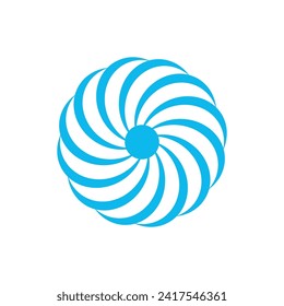 Fächerlogo-Symbol, Vektorgrafik-Vorlagendesign