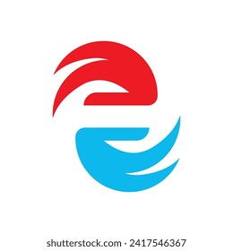 Fan logo icon, vector illustration template design