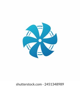 fan logo simple clean and elegance