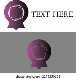 fan logo vector design, with white background