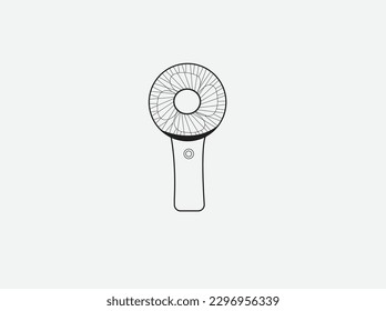 Fan make with vector arts.