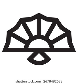 Fan Modern Vector Icon - Minimal Illustration Symbol Template für Web Mobile App UI Design