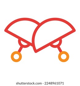 fan multicolor red illustration vector and logo new year icon perfect. Icon sign from modern collection for web. Nice design perfect.