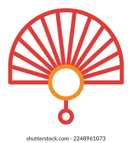 fan multicolor red illustration vector and logo new year icon perfect. Icon sign from modern collection for web. Nice design perfect.
