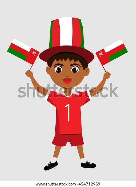 Download Fan Oman National Football Team Sports Stock Vector (Royalty Free) 454712959