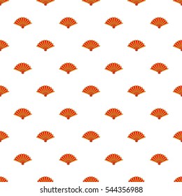 Fan pattern. Cartoon illustration of fan vector pattern for web