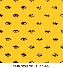 Fan pattern seamless vector repeat geometric yellow for any design