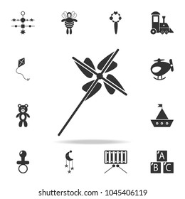 Fan, propeller, toy icon. Detailed set of baby toys icons. Premium quality graphic design. One of the collection icons for websites, web design, mobile app on white background