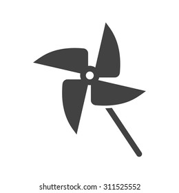 Fan, propeller, toy icon vector image.Can also be used for toy and games. Suitable for mobile apps, web apps and print media.