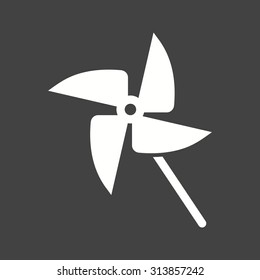 Fan, propeller, toy icon vector image.Can also be used for toy and games. Suitable for mobile apps, web apps and print media.