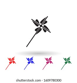 Fan, propeller, toy multi color icon. Simple glyph, flat vector of toys icons for ui and ux, website or mobile application
