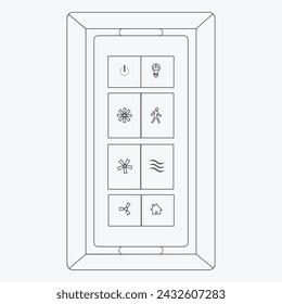 Fan remote control device vector illustration eps