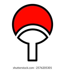 The fan, represents the symbol of the Uchiha clan. The Uchiha clan is rival of the Uzumaki clan and strong in fire power. Uchiha clan vector set flat symbol logo. 