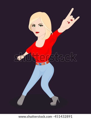 Fan of rock on dark background