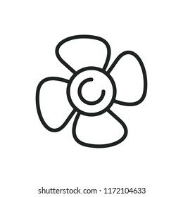 fan screw vector icon
