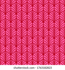 Fan seamless abstract geometric pattern, retro background, chinoiserie pattern