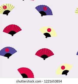 fan seamless abstract vector pattern