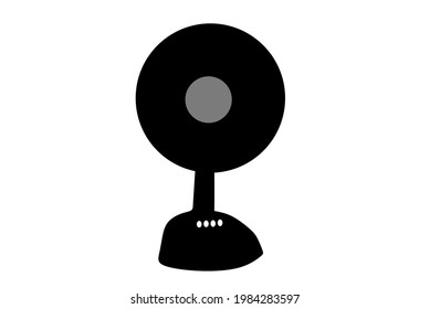 fan silhouette icon flat illustration