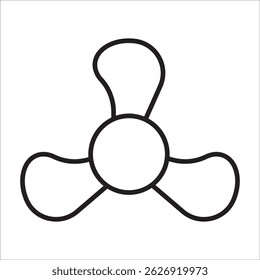Fan stock icon outline vector
