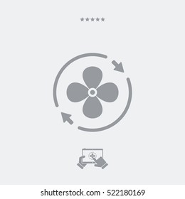 Fan symbol - Vector web icon