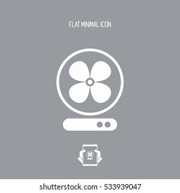 Fan symbol - Vector web icon