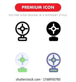 paquete de iconos de tabla de ventilador aislado en fondo blanco. para el diseño de su sitio web, logotipo, aplicación, interfaz de usuario. Ilustración gráfica vectorial y trazo editable. EPS 10.