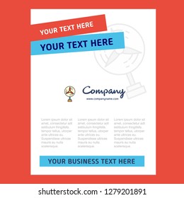 Fan Title Page Design for Company profile ,annual report, presentations, leaflet, Brochure Vector Background