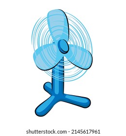 Fan vector clip art isolated on white background