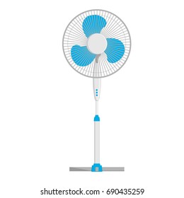 Fan vector. Floor ventilator
