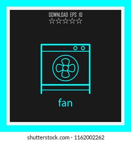 fan vector icon