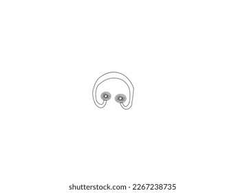 Fan vector icon. Black illustration isolated on white background for graphic and web design.