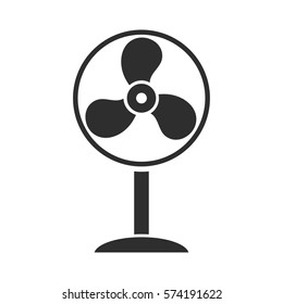 Fan Vector Icon Black Illustration Isolated Stock Vector (Royalty Free ...