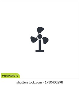 Lüftervektorsymbol, Gebläsesymbol.sign für mobiles Konzept und Webdesign. Logo-Abbildung eines Lüfters. Vektorgrafiken - Vector eps 10.
