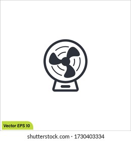 Fan vector icon, blower symbol.sign for mobile concept and web design. fan symbol logo illustration. vector graphics - Vector eps 10.