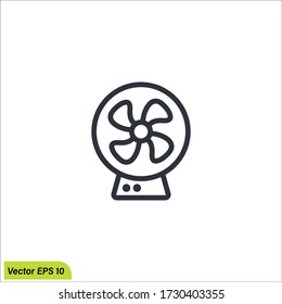 Fan vector icon, blower symbol.sign for mobile concept and web design. fan symbol logo illustration. vector graphics - Vector eps 10.