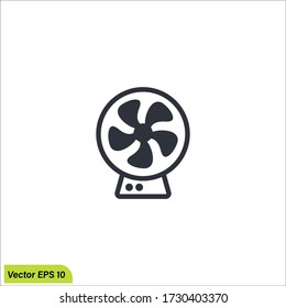 Fan vector icon, blower symbol.sign for mobile concept and web design. fan symbol logo illustration. vector graphics - Vector eps 10.