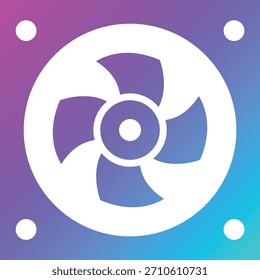 Ilustración de diseño de icono de Vector de ventilador