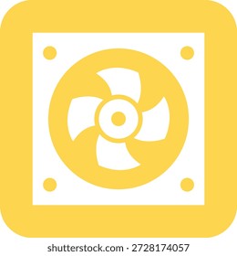 Ilustración de diseño de icono de Vector de ventilador