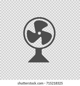 Fan vector icon eps 10. Ventilator simple isolated pictogram.