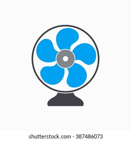 Fan   vector icon. Illustration isolated on white  background for graphic and web design.