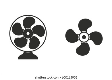 Fan vector icon. Illustration isolated for graphic and web design.