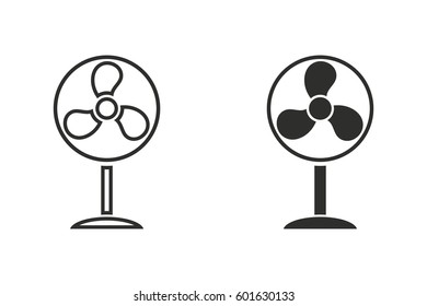 Fan vector icon. Illustration isolated for graphic and web design.