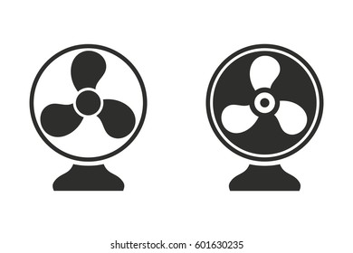 Fan vector icon. Illustration isolated for graphic and web design.
