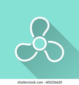Fan vector icon. Illustration isolated for graphic and web design.