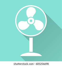 Fan vector icon. Illustration isolated for graphic and web design.