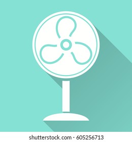 Fan vector icon. Illustration isolated for graphic and web design.